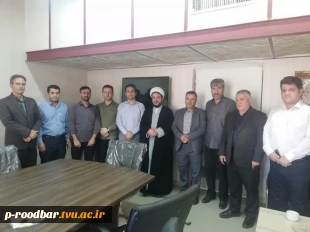 حضور امام جمعه، فرمانده بسیج، شهردار و اعضاء محترم شورای اسلامی شهر رستم اباد در آموزشکده سیدالشهدا(ع) رستم آباد 2