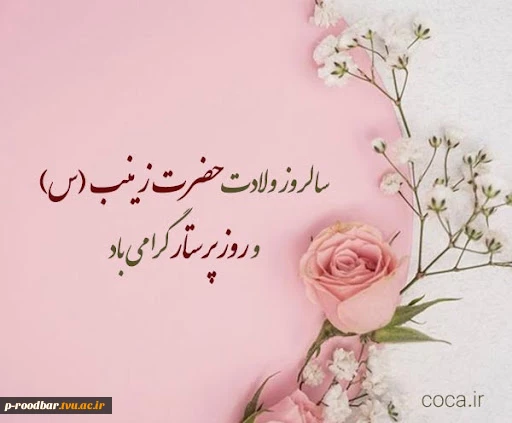 ولادت با سعادت حضرت زینب (س) و روز پرستار مبارکباد.